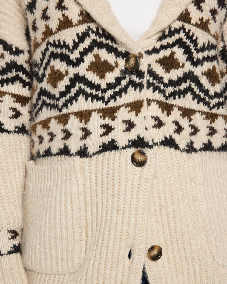 Aztec Border $|& Weekend LA Spencer Cardigan - SOF Full Front