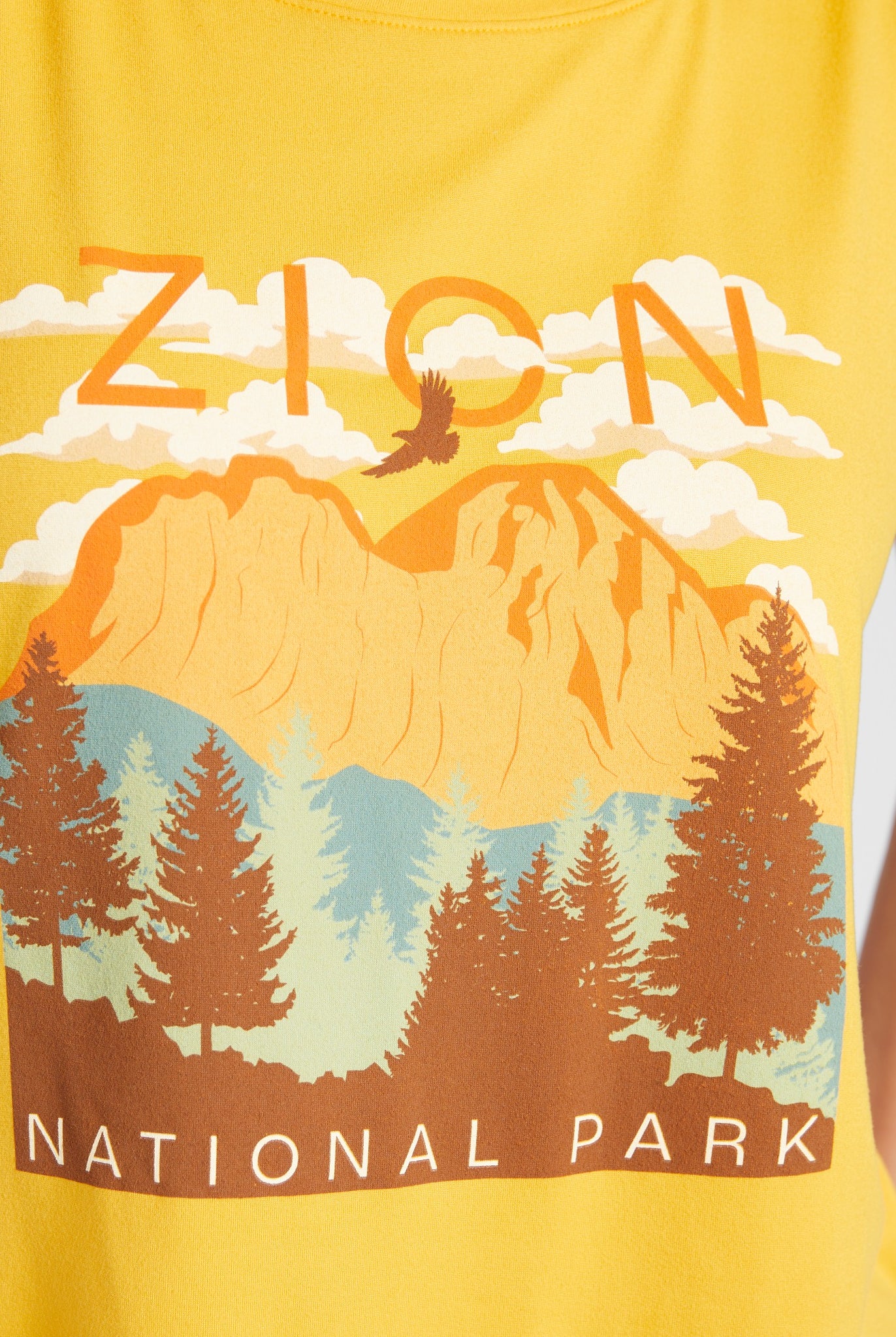 Mustard $|& Herizon Zion National Park Graphic Tank - SOF Detail