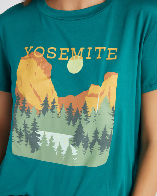 Cool Jade $|& Herizon Yosemite Graphic Tee - SOF Detail