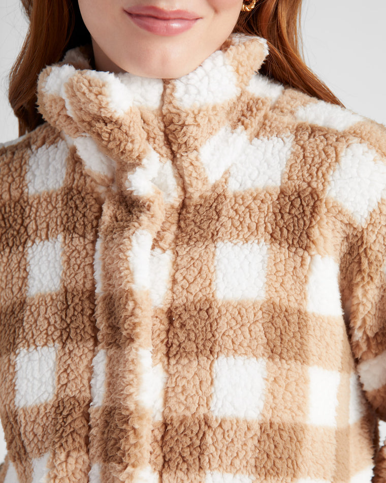 Mocha Cream $|& SEAS Sun Valley Sherpa - SOF Detail