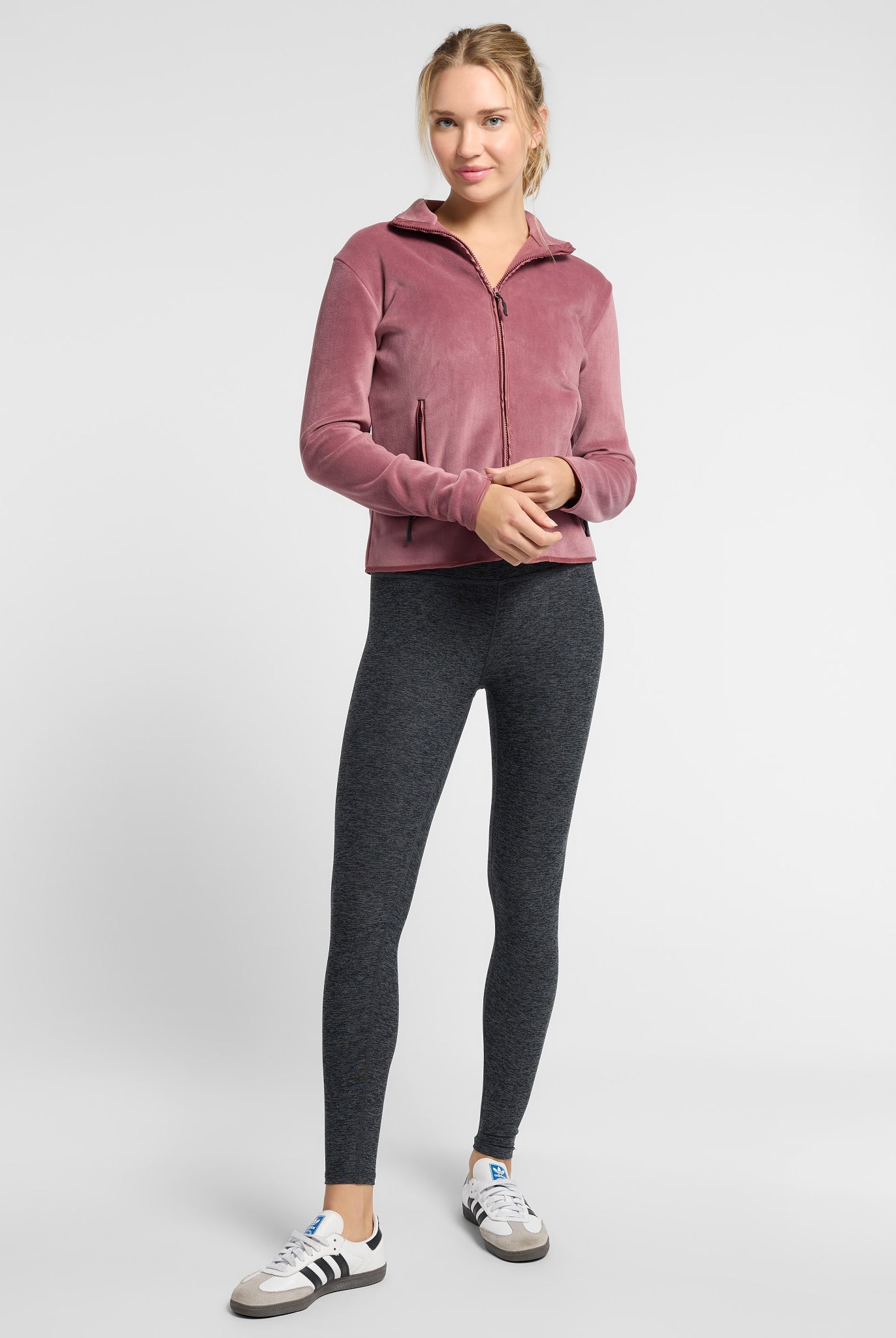 Rose Brown $|& Interval Freestyle Fleece Jacket - SOF Full Front