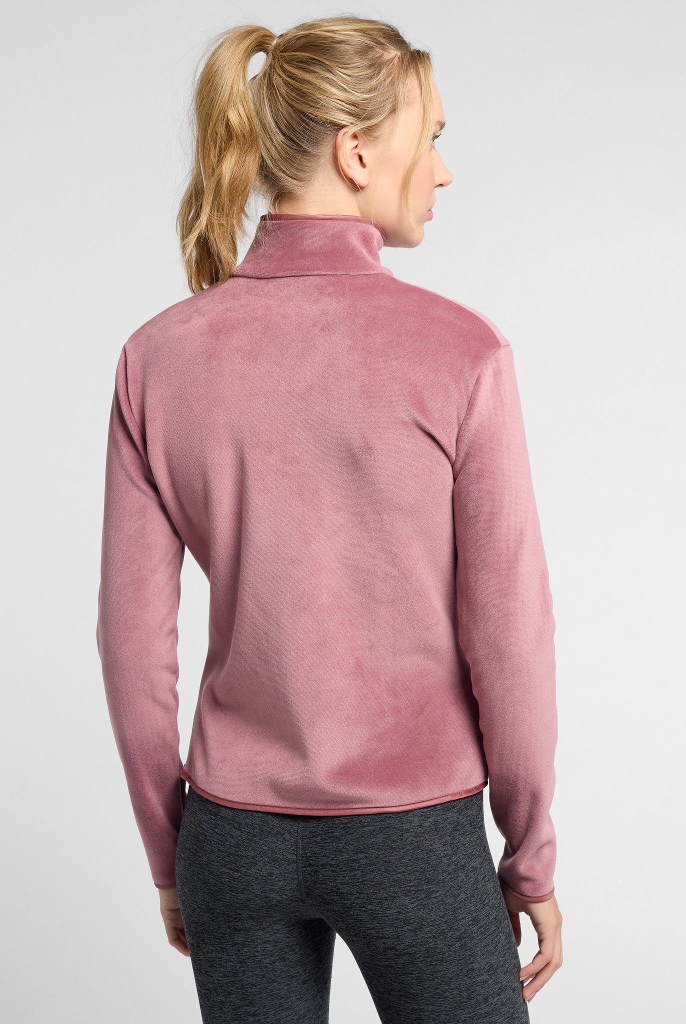 Rose Brown $|& Interval Freestyle Fleece Jacket - SOF Back