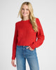 Ribbed Knit Open Back Pullover