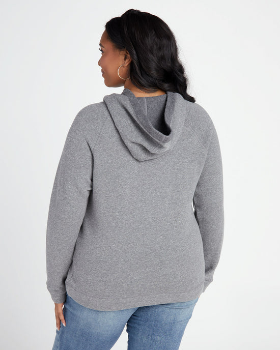 Heather Grey $|& SEAS Mommin' Graphic Hoodie - SOF Back