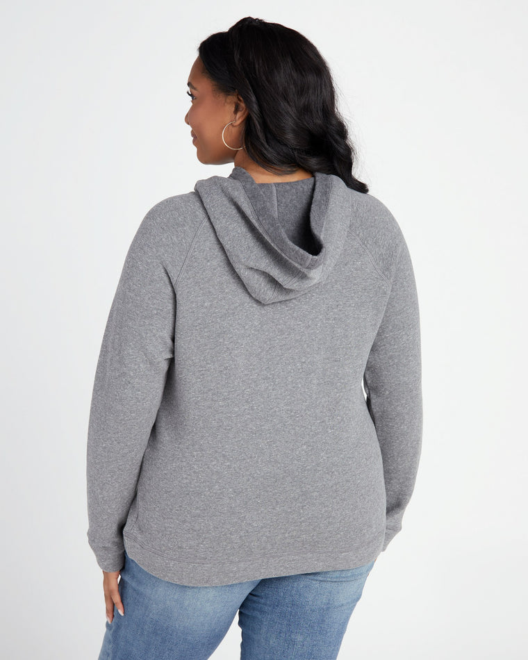 Heather Grey $|& SEAS Mommin' Graphic Hoodie - SOF Back