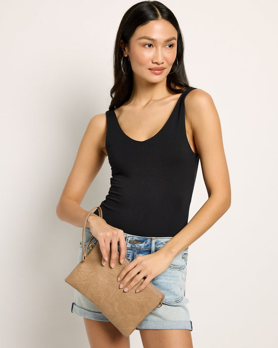 Taupe $|& Jen & Co. Izzy Crossbody - SOF Front