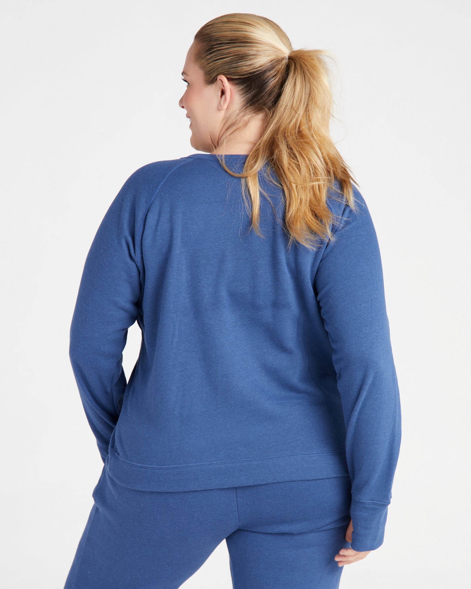 Navy $|& Interval Team Player Graphic Sweatshirt - SOF Back