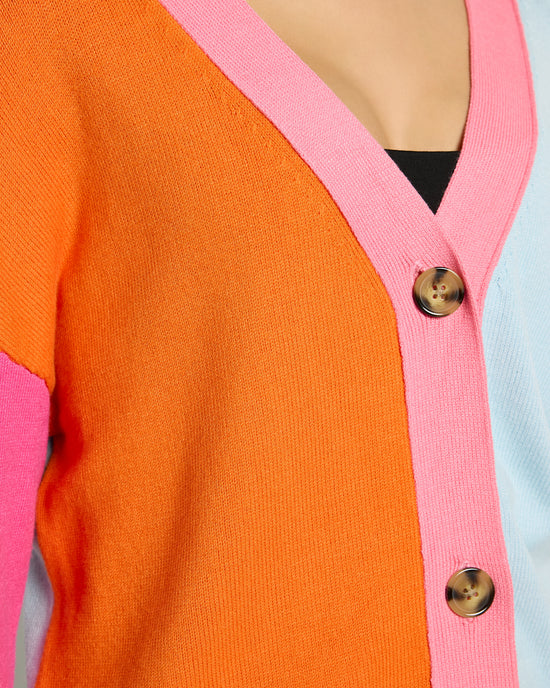 Multi $|& Vigoss Colorblock Cardigan - SOF Full Front
