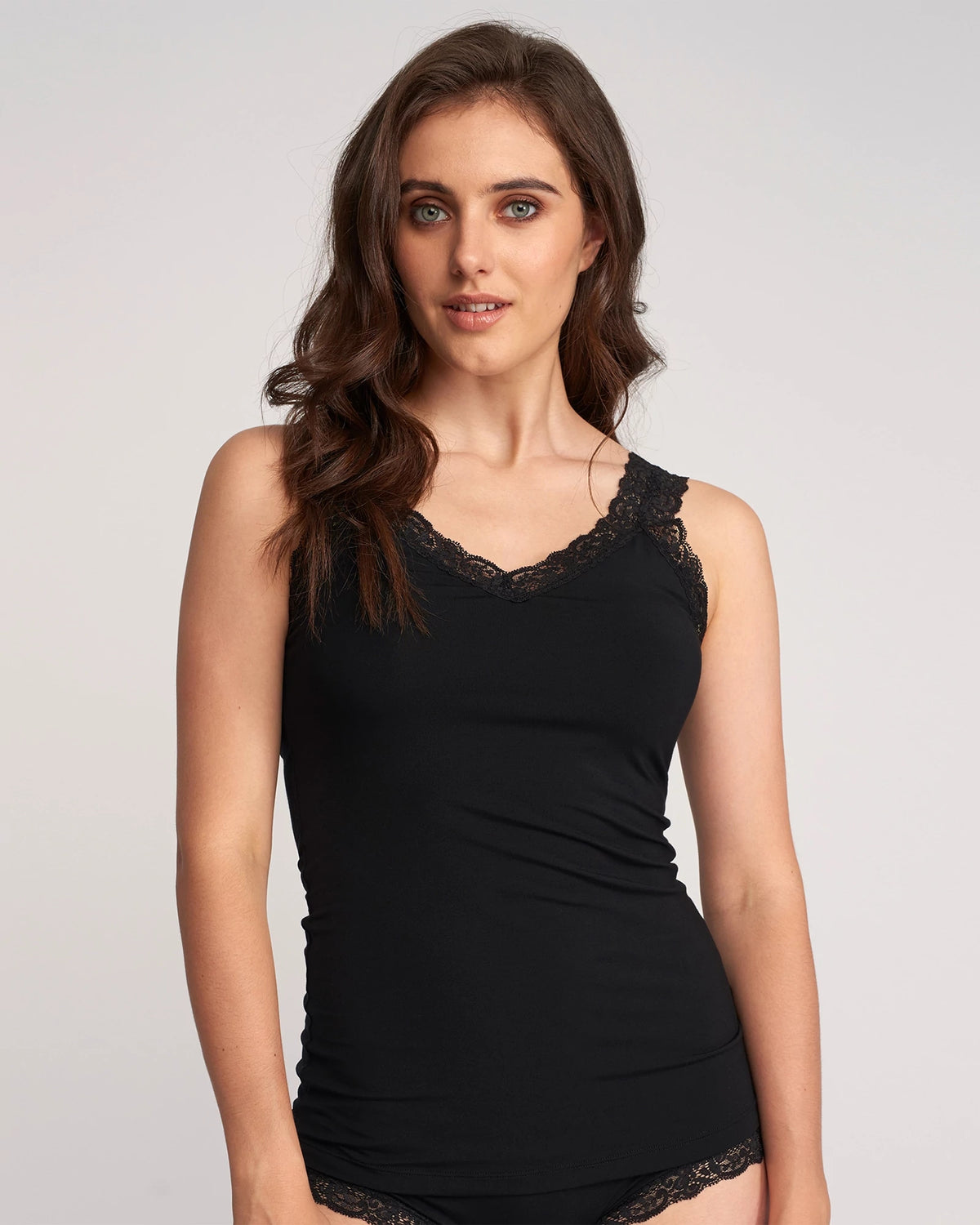Black $|& Fleur't Fleur't Iconic Cami - VOF Front