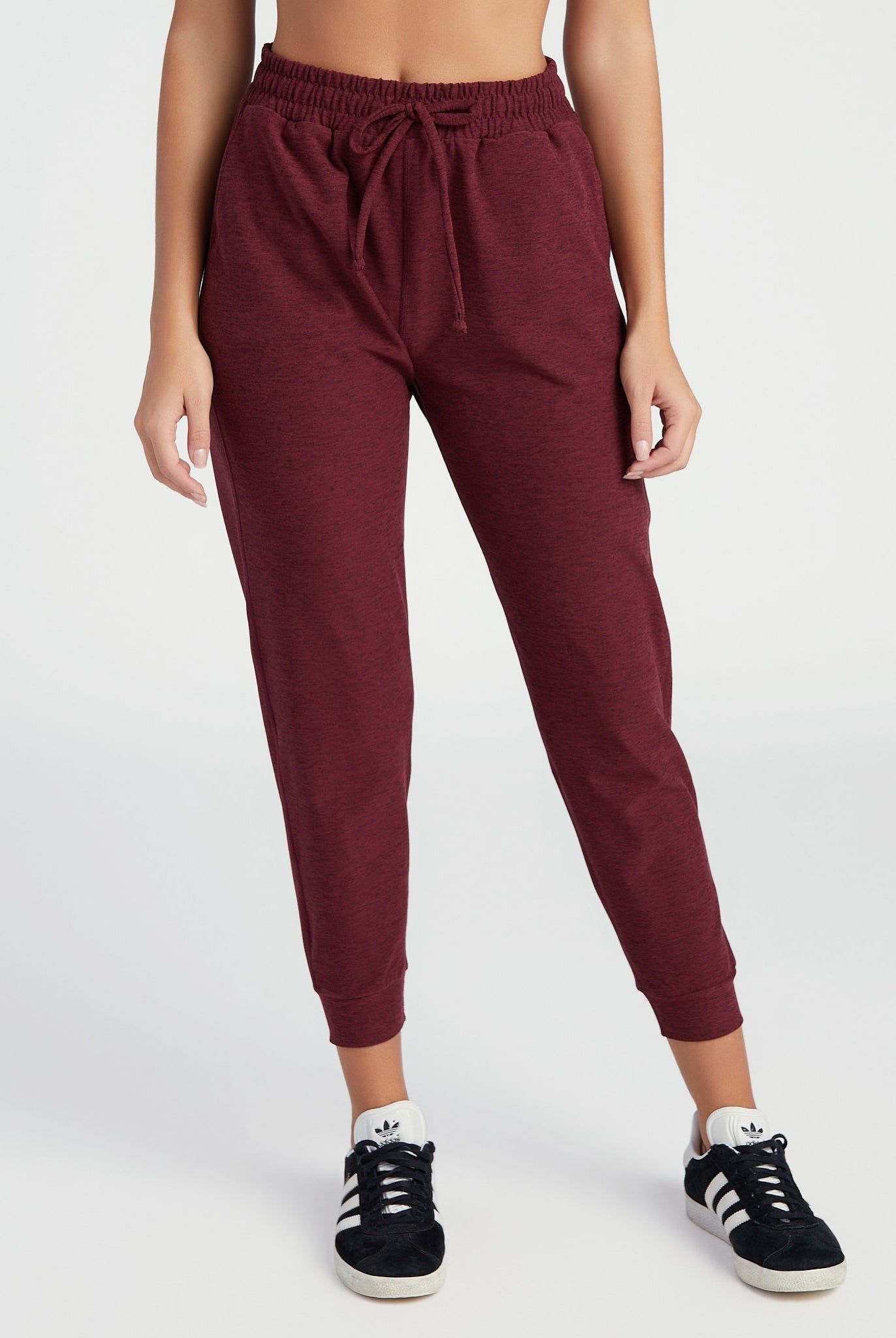 Red Wine $|& Interval FlowHeather Sculpt Highland Jogger - SOF Front