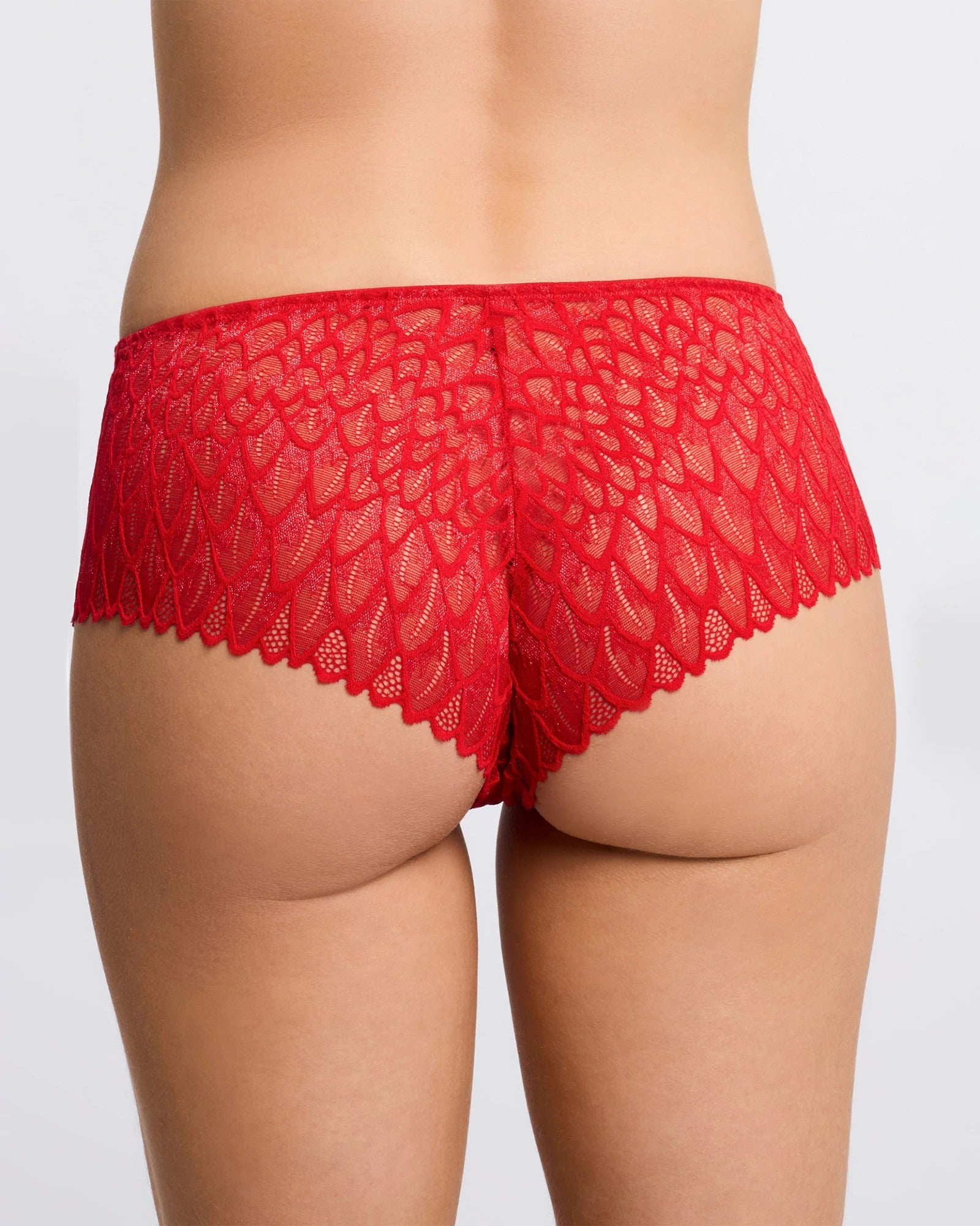 Sweet Red $|& Montelle Lace Essentials Brazilian - VOF Back