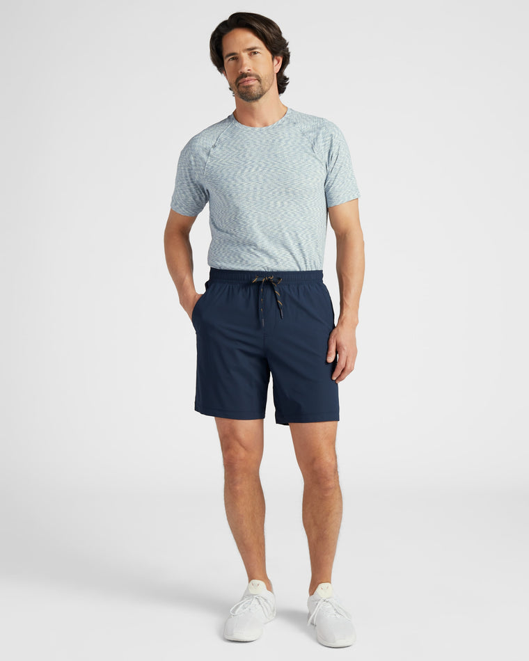 True Navy $|& Rhone 7" Pursuit Short Unlined - SOF Full Front