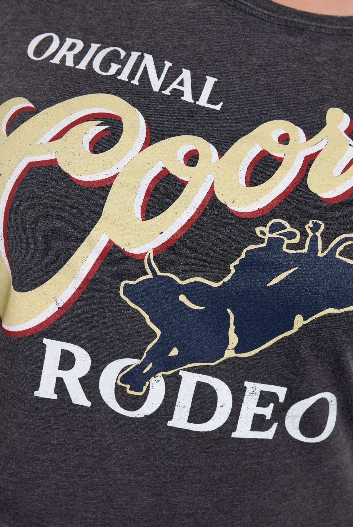 Black $|& Recycled Karma Original Coors Rodeo Graphic Tee - SOF Full Front