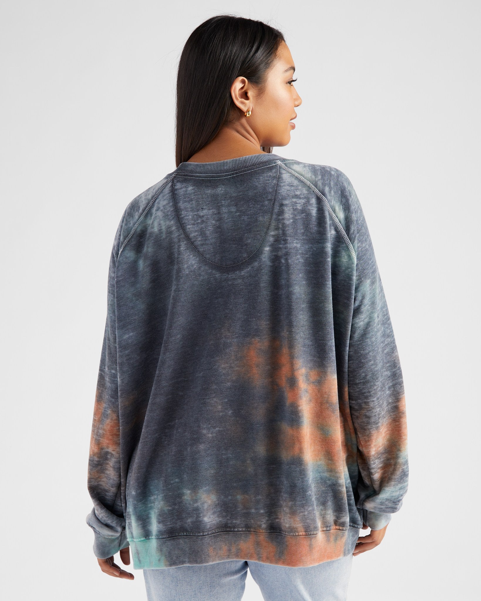 Tie Dye $|& Recycled Karma Tequila Por Favor Graphic Long Sleeve - SOF Back