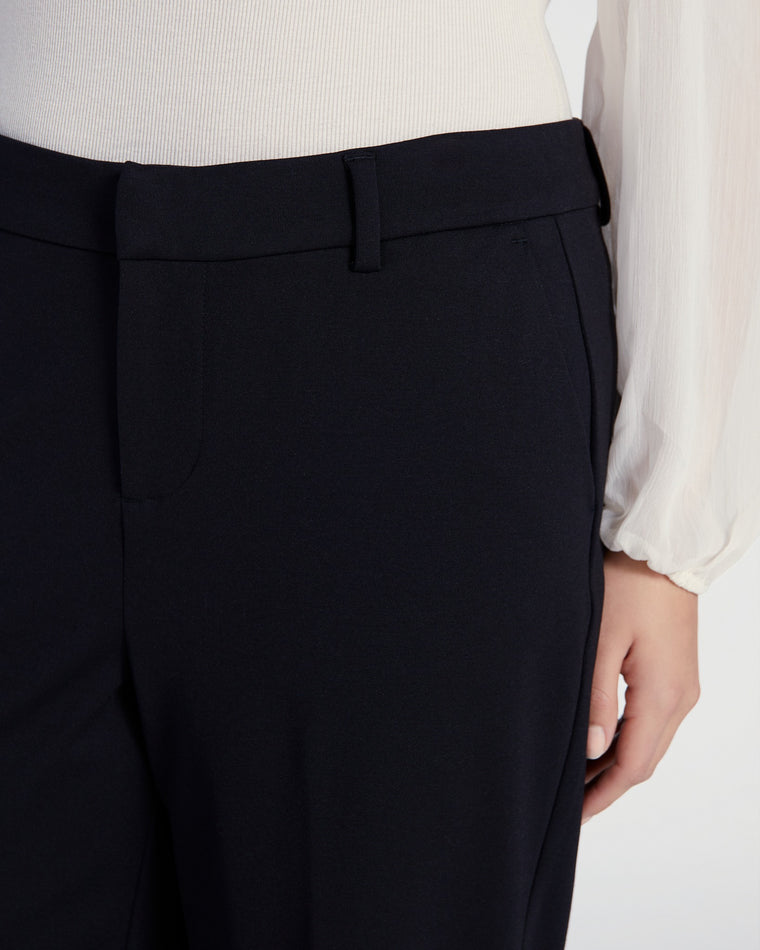 Black $|& Liverpool Kelsey Wide Leg Trouser - SOF Detail