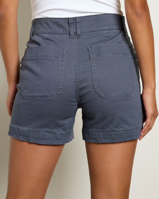 Shadow Grey $|& Democracy High Rise Double Button Utility Short - SOF Back