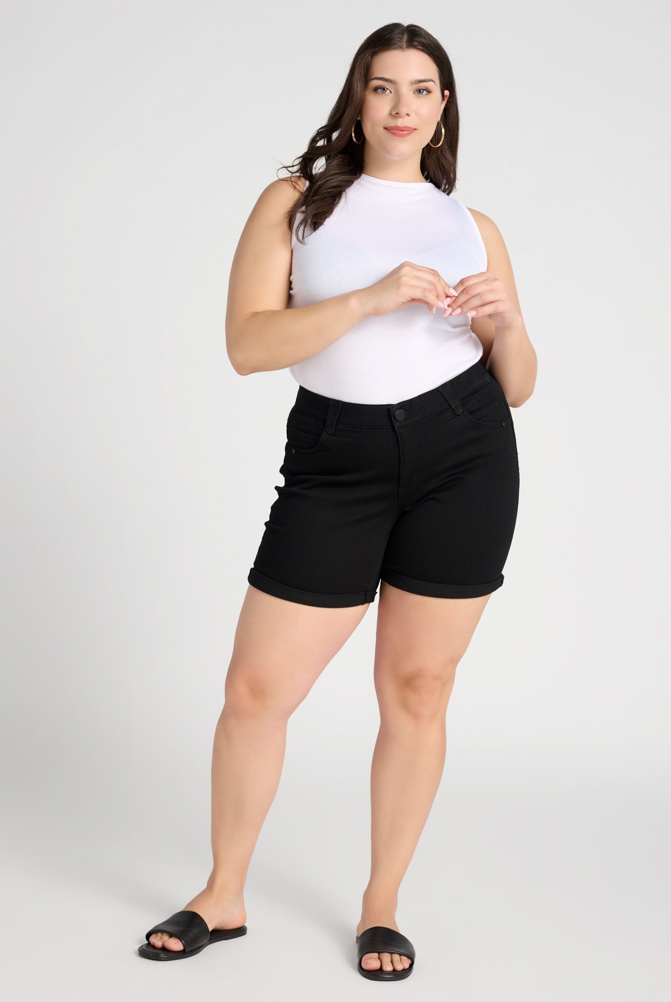 Black $|& Democracy AbSolution Cuffed Short - SOF Full Front