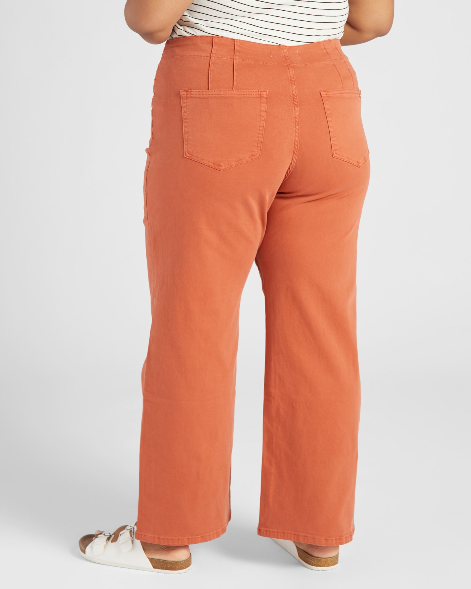 Penny $|& Mica Denim High Rise Wide Leg Pants - SOF Back