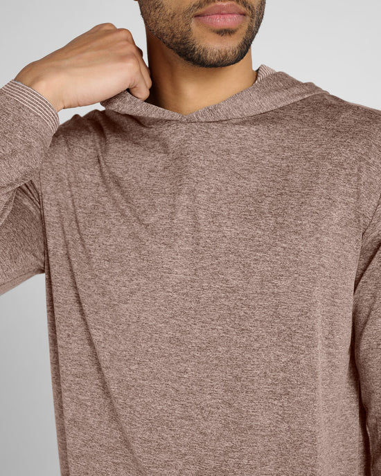 Espresso Heather $|& Glyder Taclite Hoodie - SOF Detail