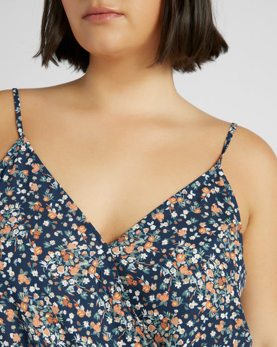 Teal/Yellow Daisy $|& West Kei Floral Woven Cami - SOF Detail