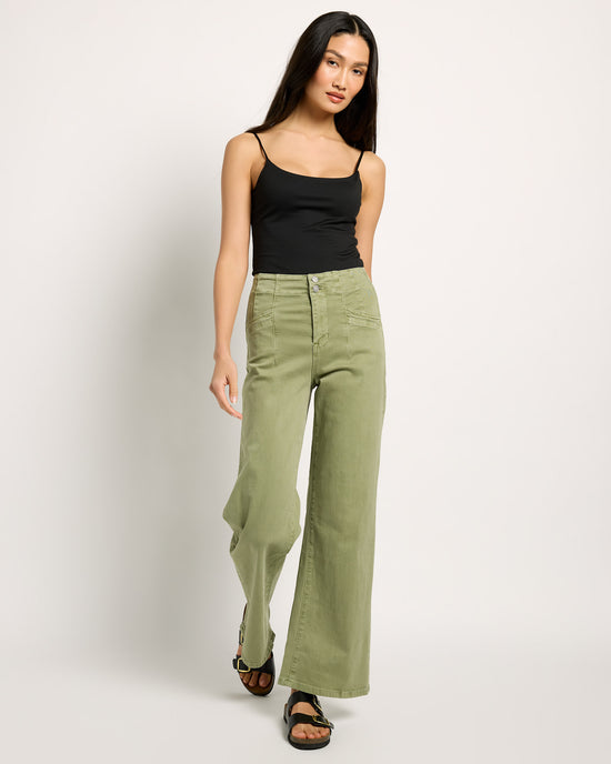 Olive $|& Mica Denim High Rise Wide Leg - UGC On Fig