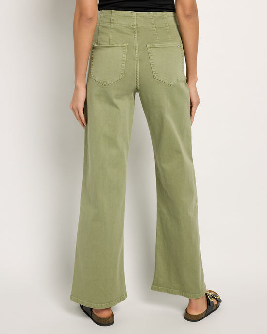 Olive $|& Mica Denim High Rise Wide Leg - SOF Back