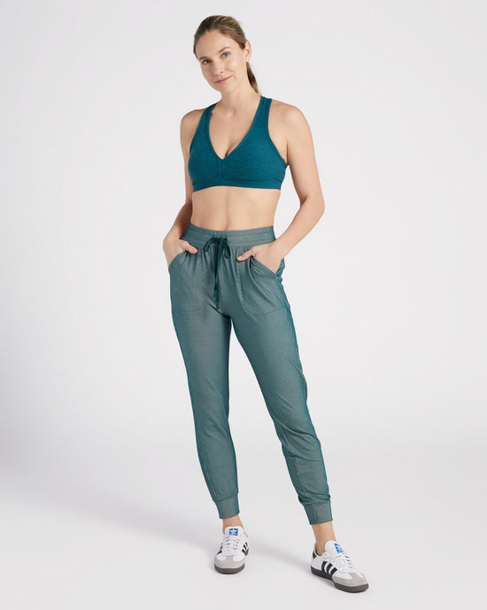 Deep Ocean $|& Interval FlowHeather Sculpt Enhearten Bra - SOF Full Front