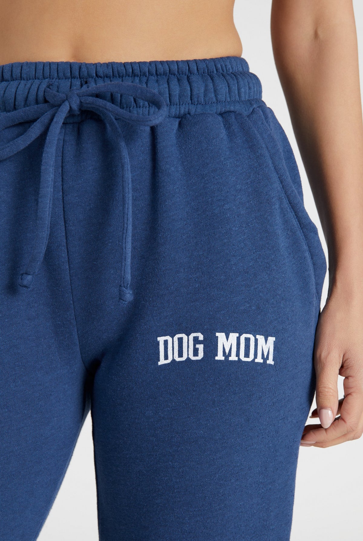 Navy $|& Interval Dog Mom Graphic Joggers - SOF Full Front
