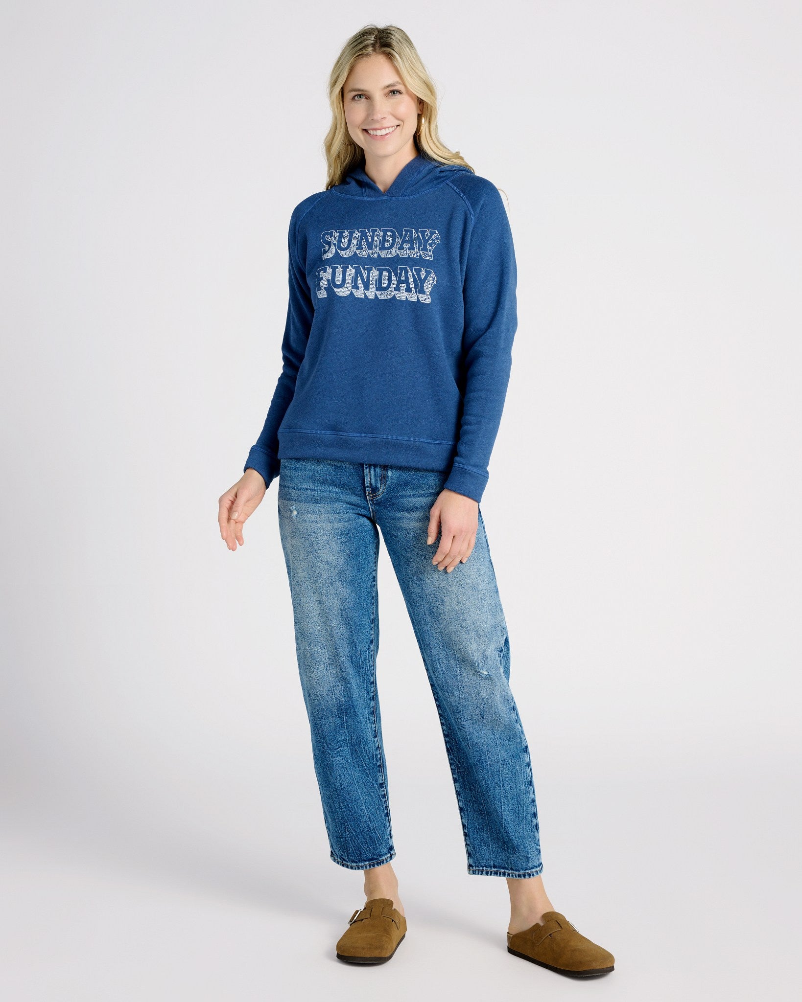 Navy $|& SEAS Sunday Funday Graphic Hoodie - SOF Full Front