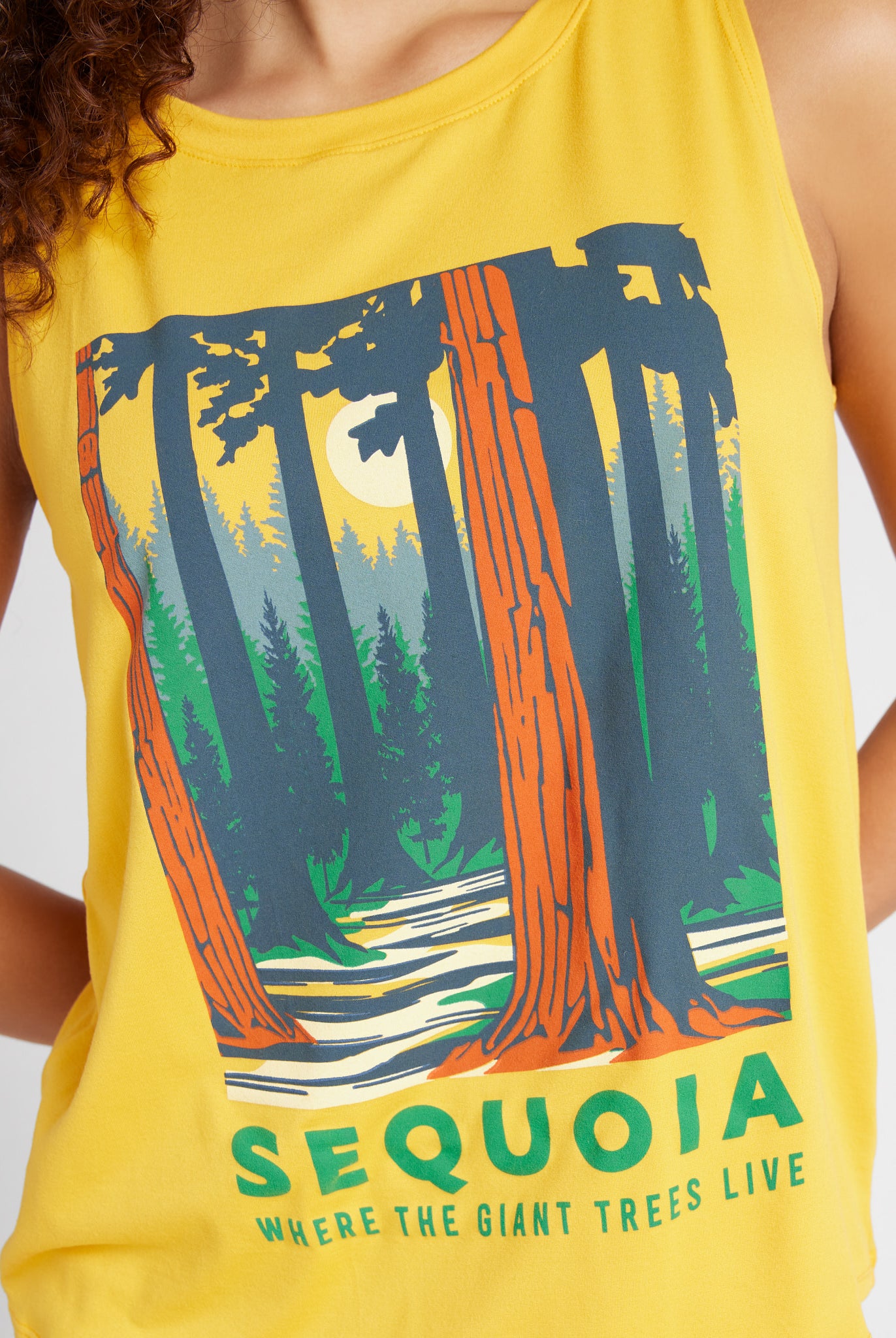 Mustard $|& Herizon Sequoia National Park Graphic Tank - SOF Detail