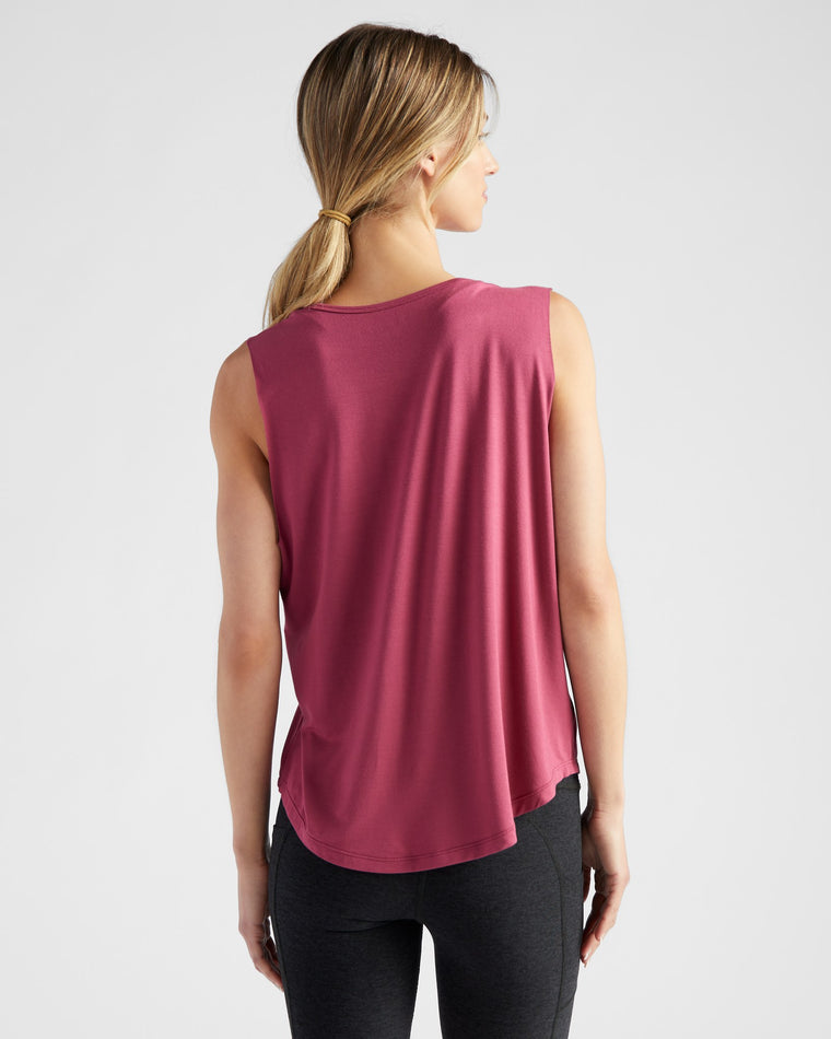 Red Plum $|& Interval Motivated Graphic Tank - SOF Back