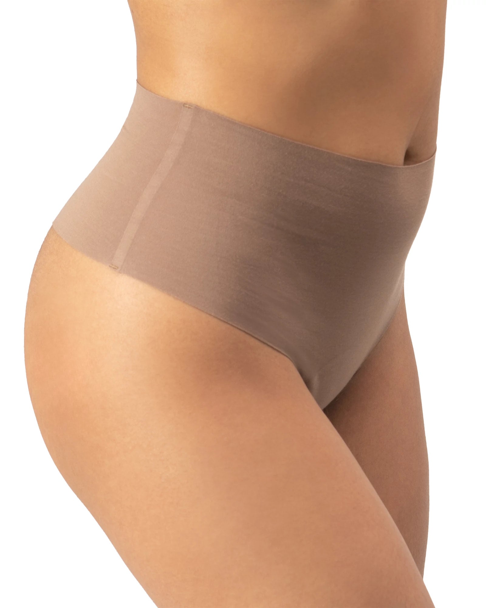 Dark Neutrals $|& Panty Promise High Rise Thong 2 Pack - Hanger Detail