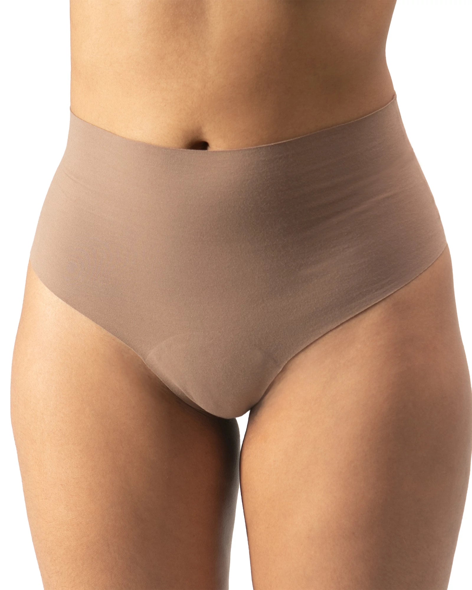 Dark Neutrals $|& Panty Promise High Rise Thong 2 Pack - VOF Back