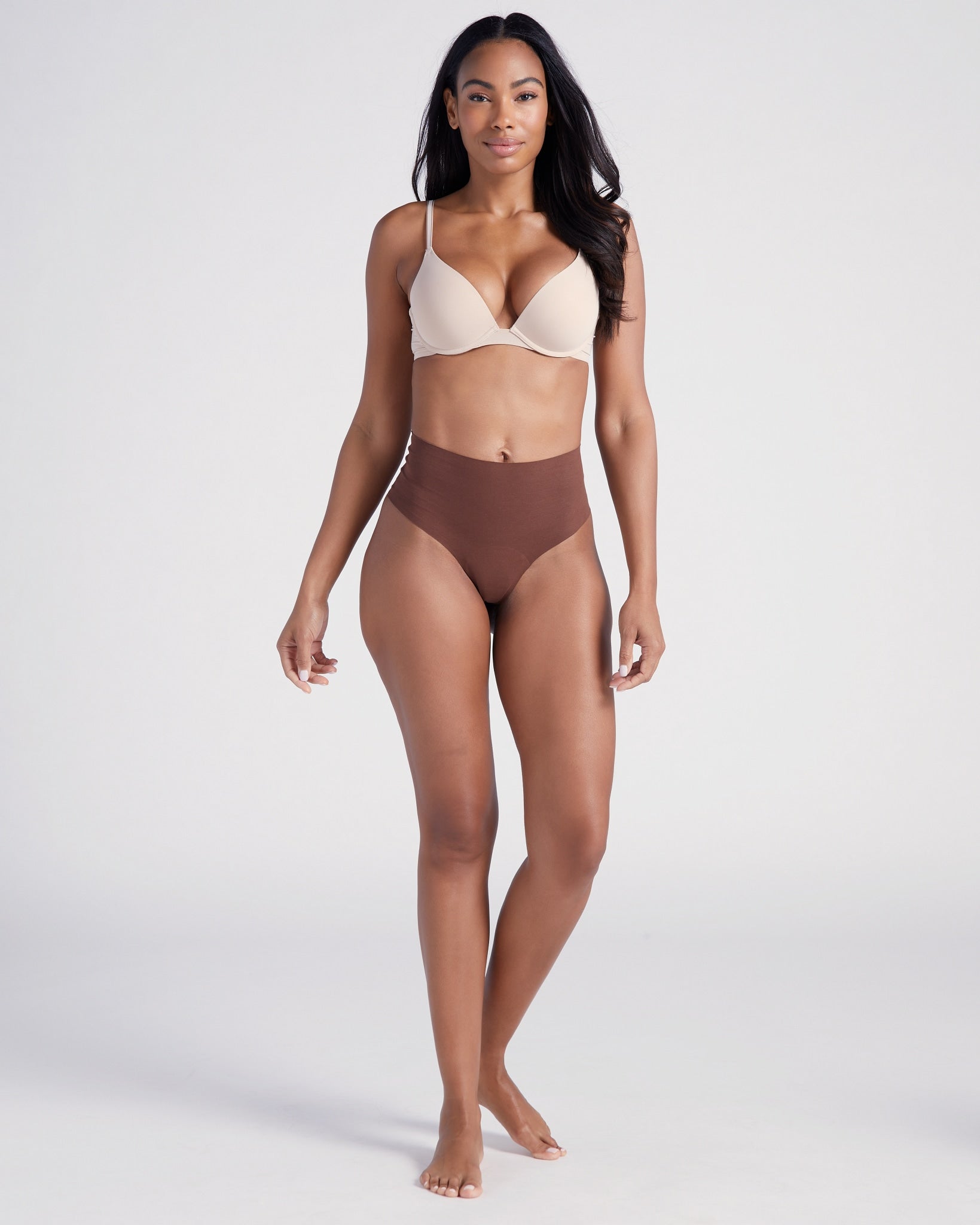 Dark Neutrals $|& Panty Promise High Rise Thong 2 Pack - SOF Full Front