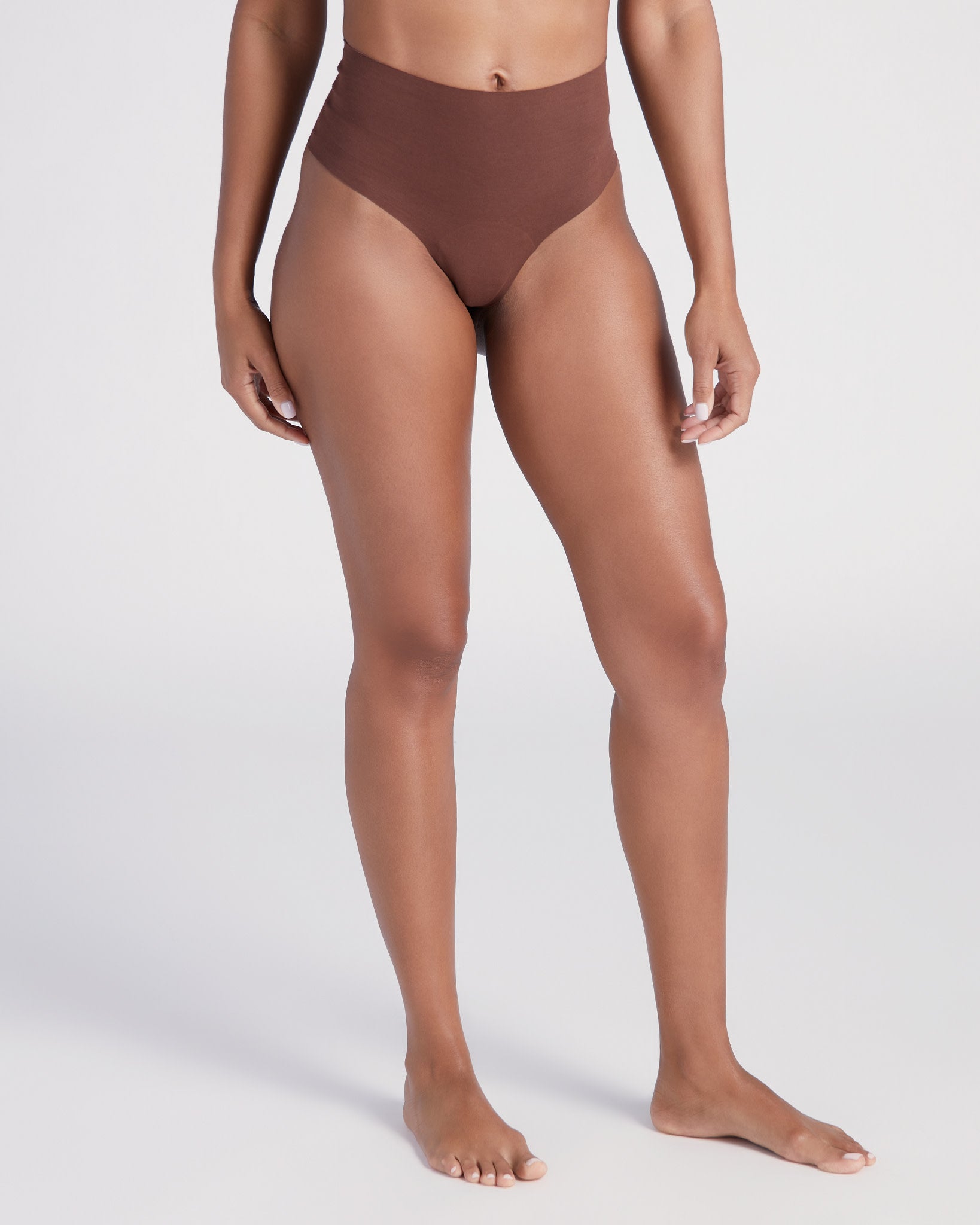 Dark Neutrals $|& Panty Promise High Rise Thong 2 Pack - SOF Side