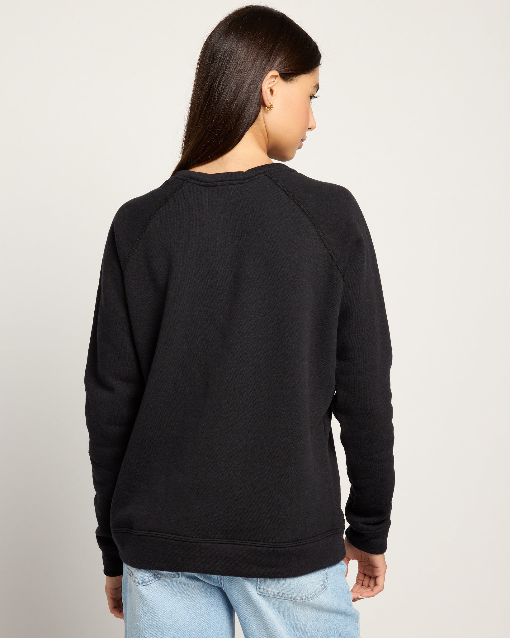 Black $|& SEAS Yeah No Graphic Pullover - SOF Back