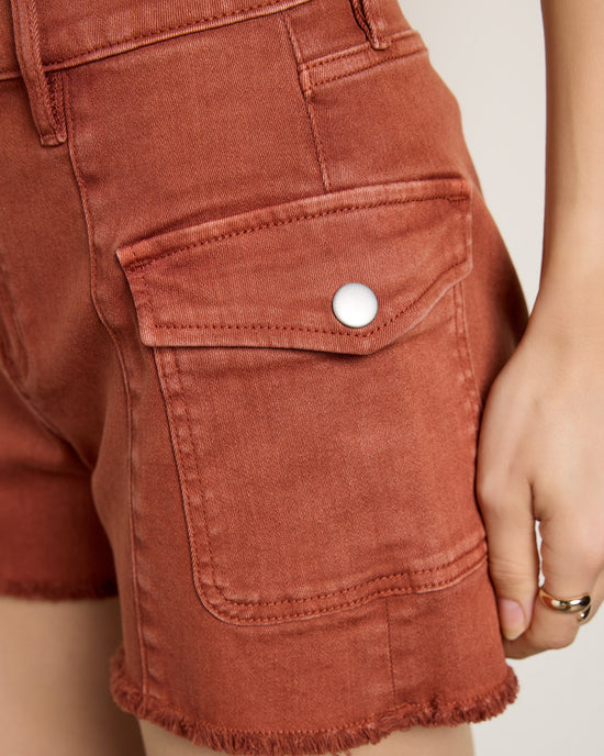 Terracotta $|& Vigoss Ace Cargo Cut Off Short - SOF Full Front