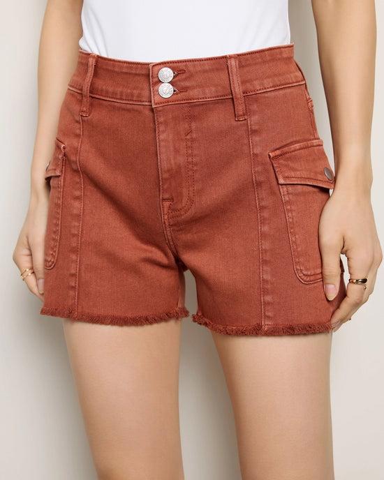 Terracotta $|& Vigoss Ace Cargo Cut Off Short - SOF Front