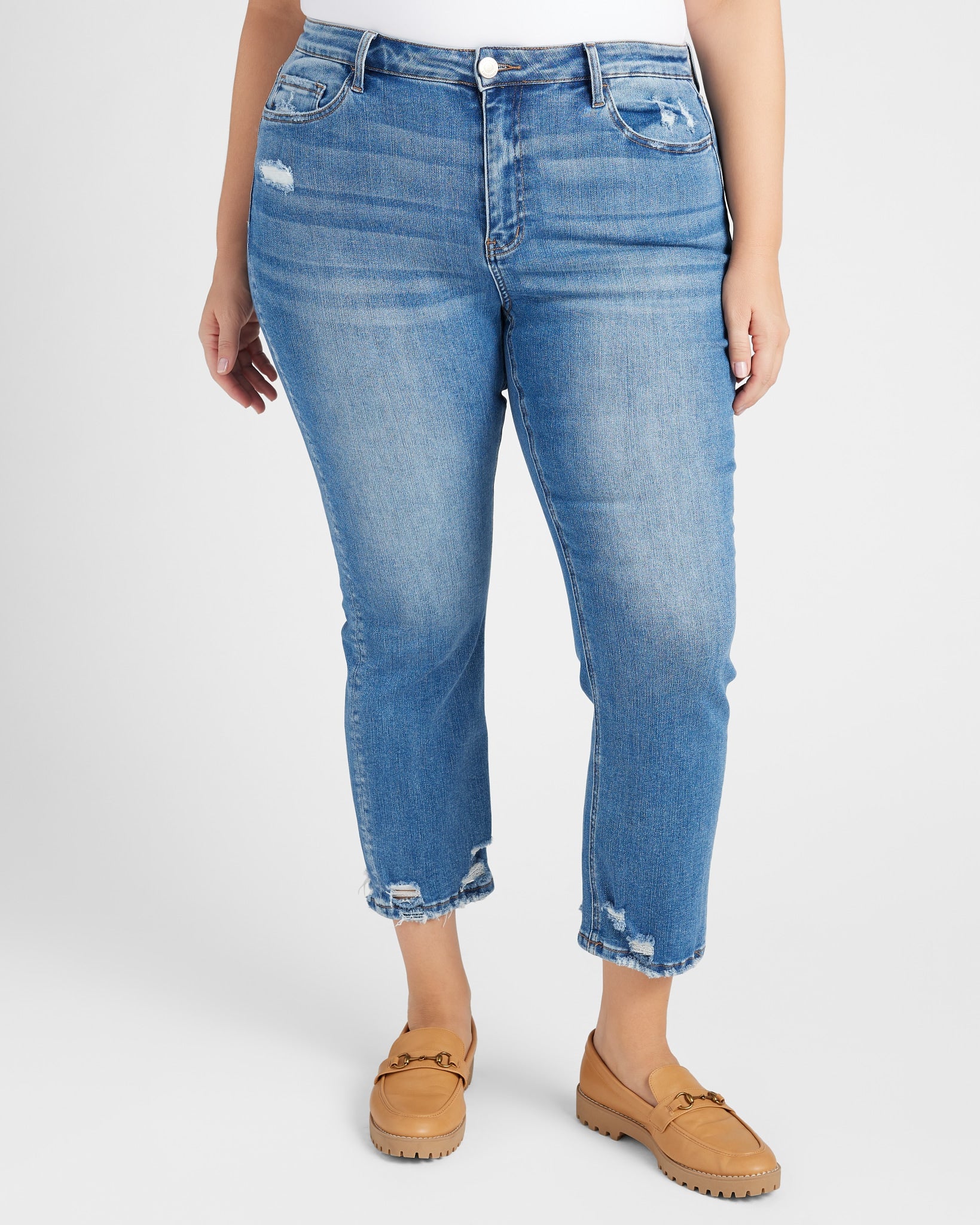 Winners $|& Lovervet High Rise Slim Straight Jeans - SOF Front