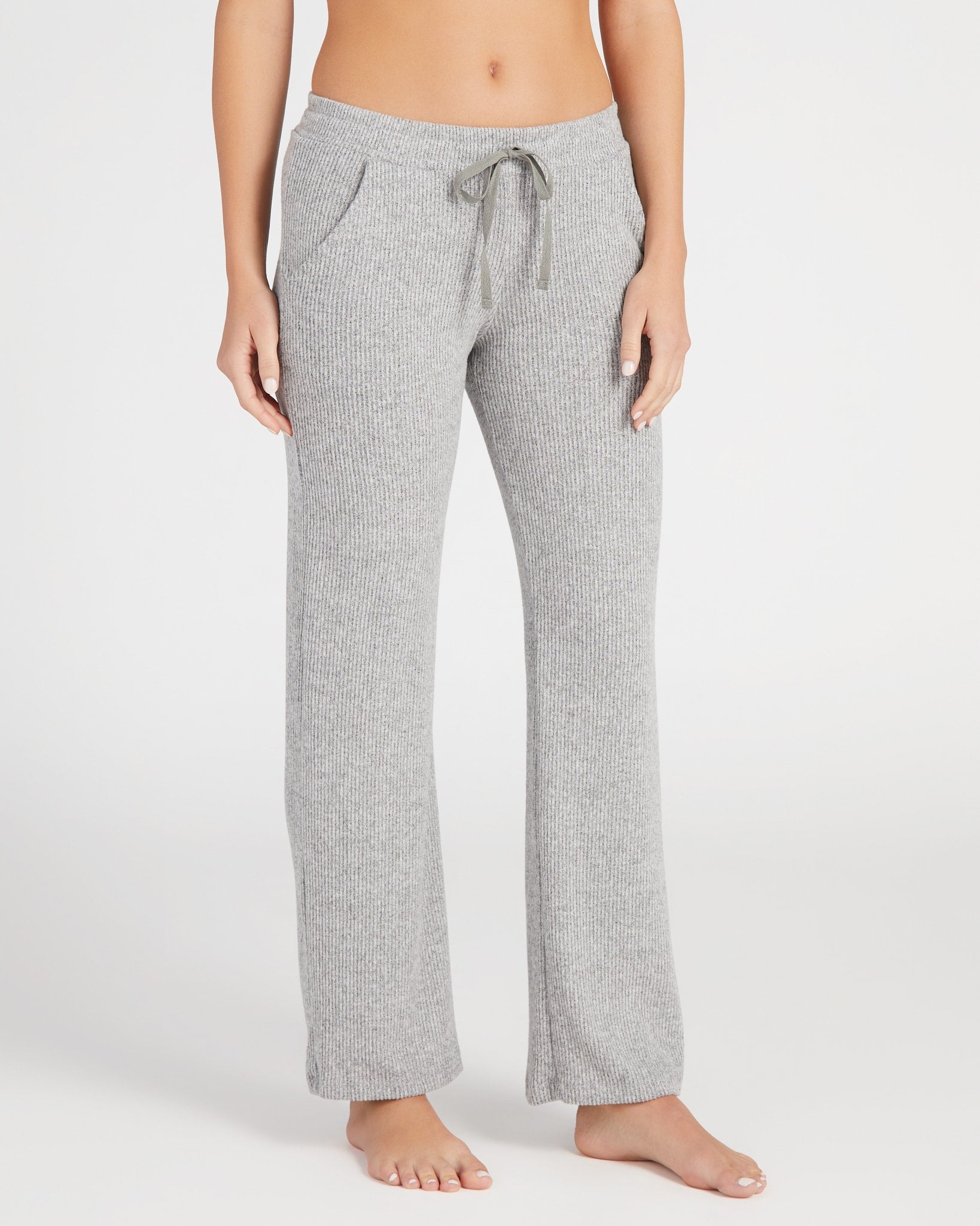 Grey Onyx $|& Astrologie Greer Wide Leg Ribbed Bottom - SOF Front