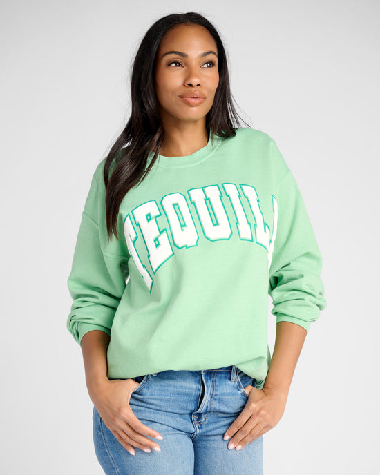 Island Green $|& Project Social T Tequila Sweatshirt - SOF Front