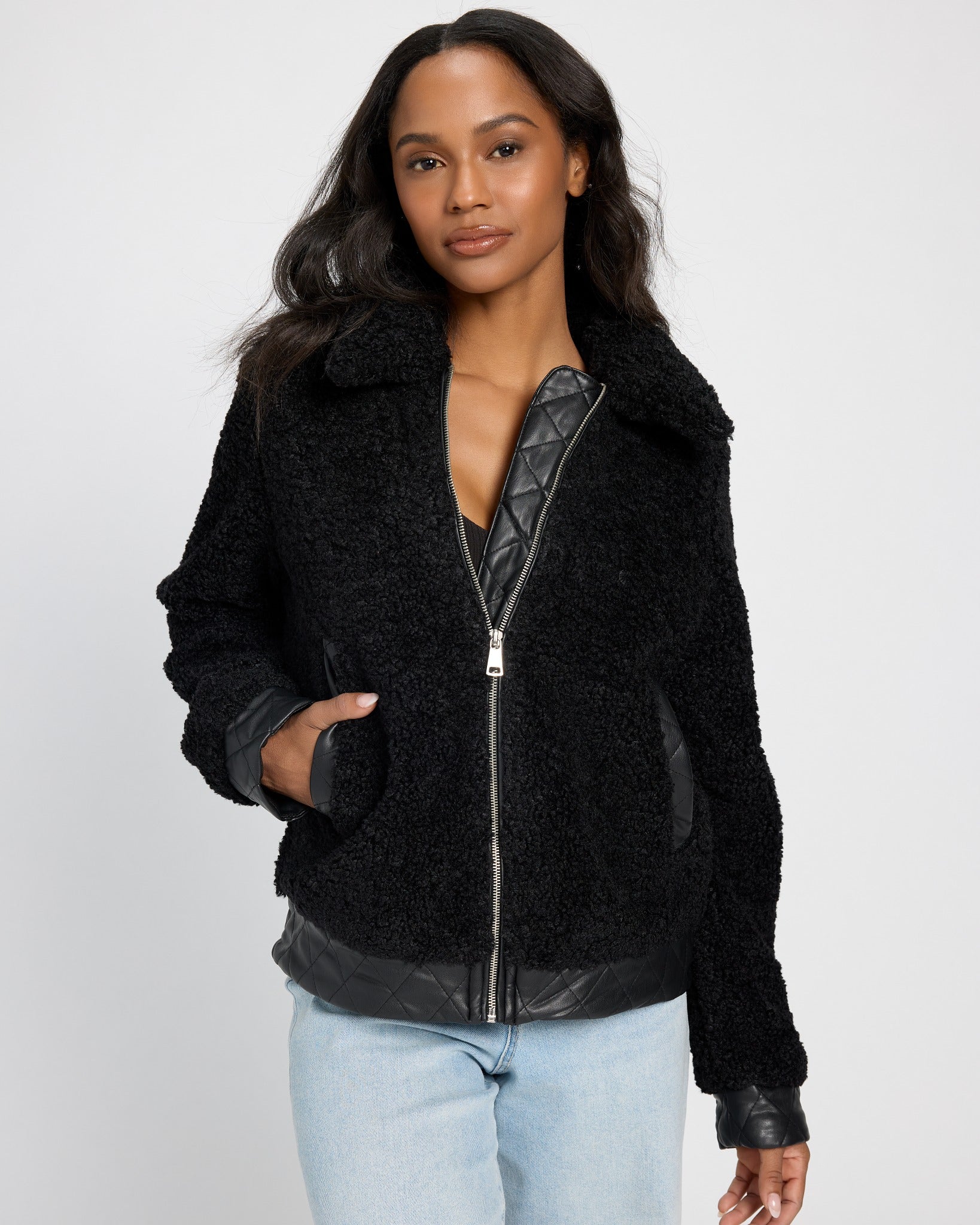 Black $|& b.young Anamaj Jacket - SOF Front
