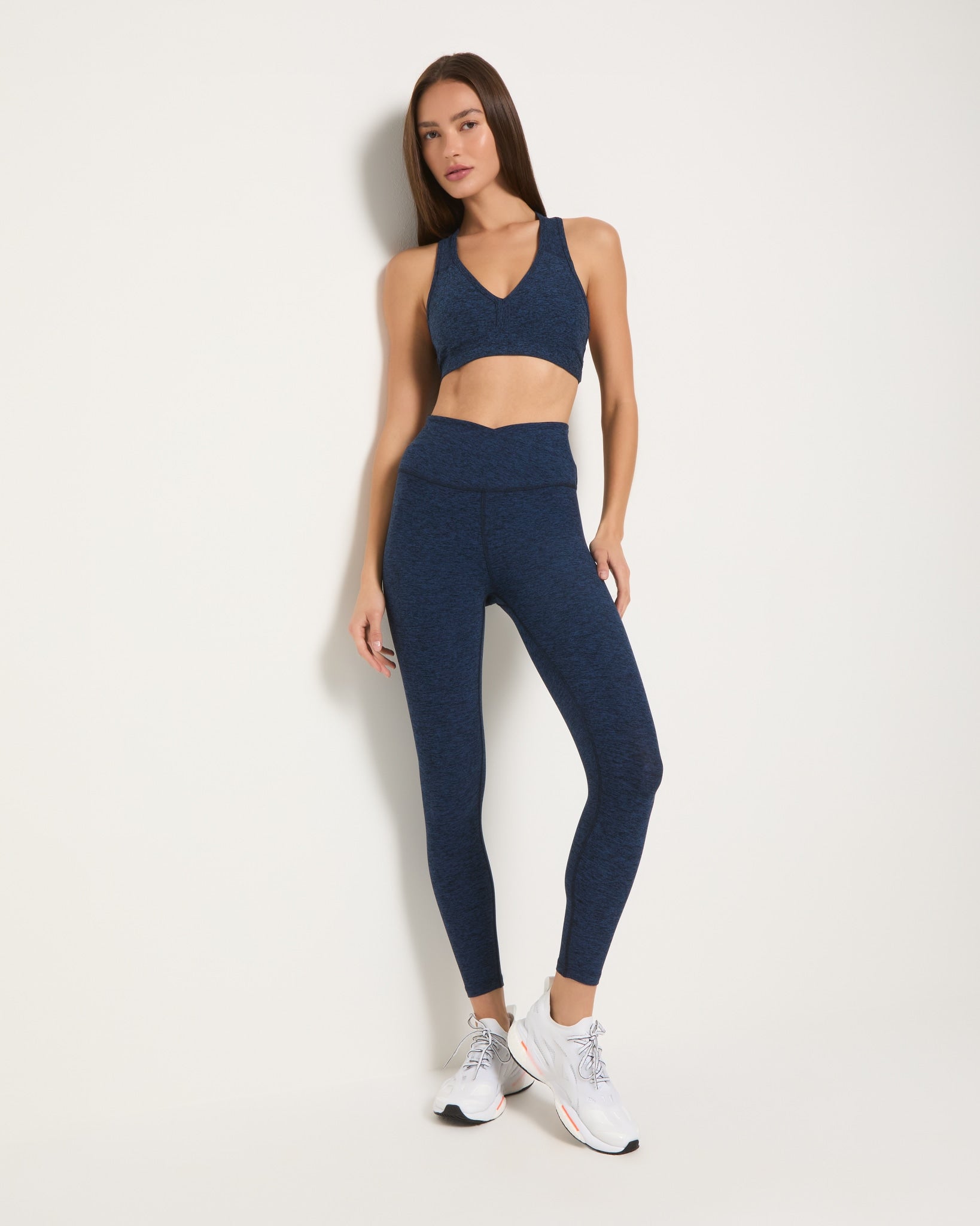 Iris Black $|& Interval FlowHeather Sculpt Crossover Leggings - UGC On Fig