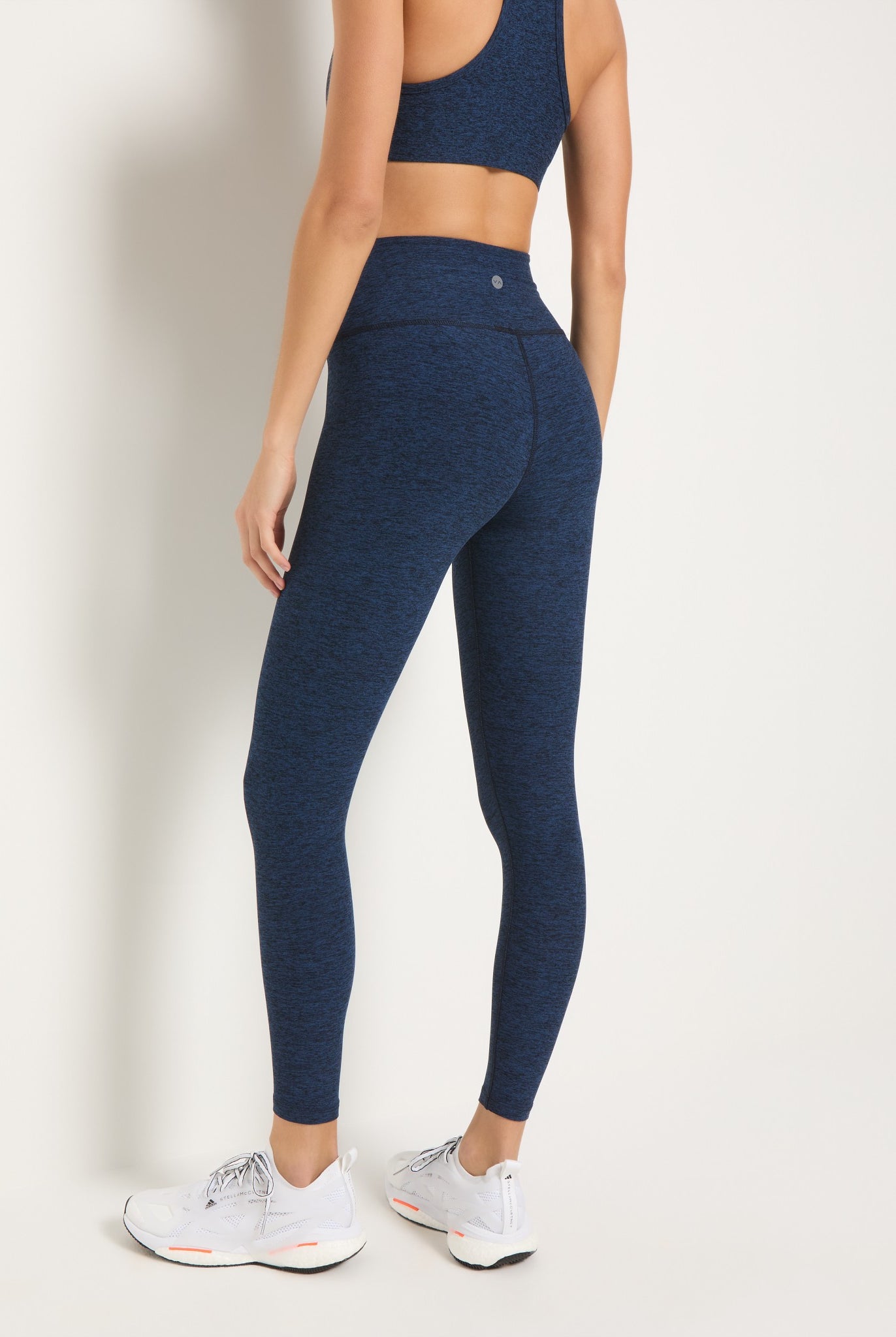 Iris Black $|& Interval FlowHeather Sculpt Crossover Leggings - SOF Back