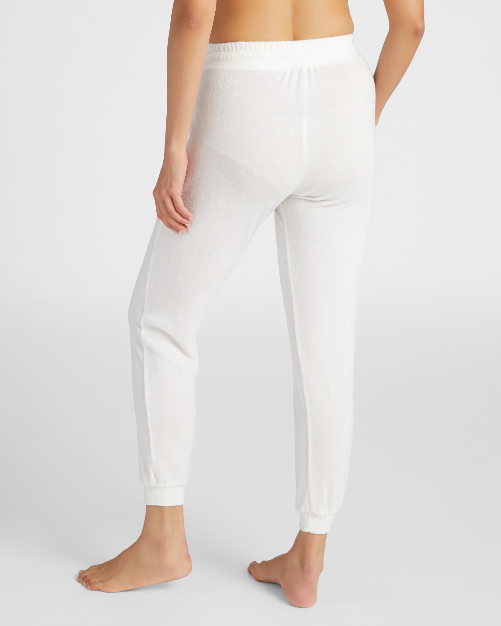 Cream $|& SEAS Dreamy Hacci "Peachy" Graphic Jogger - SOF Back