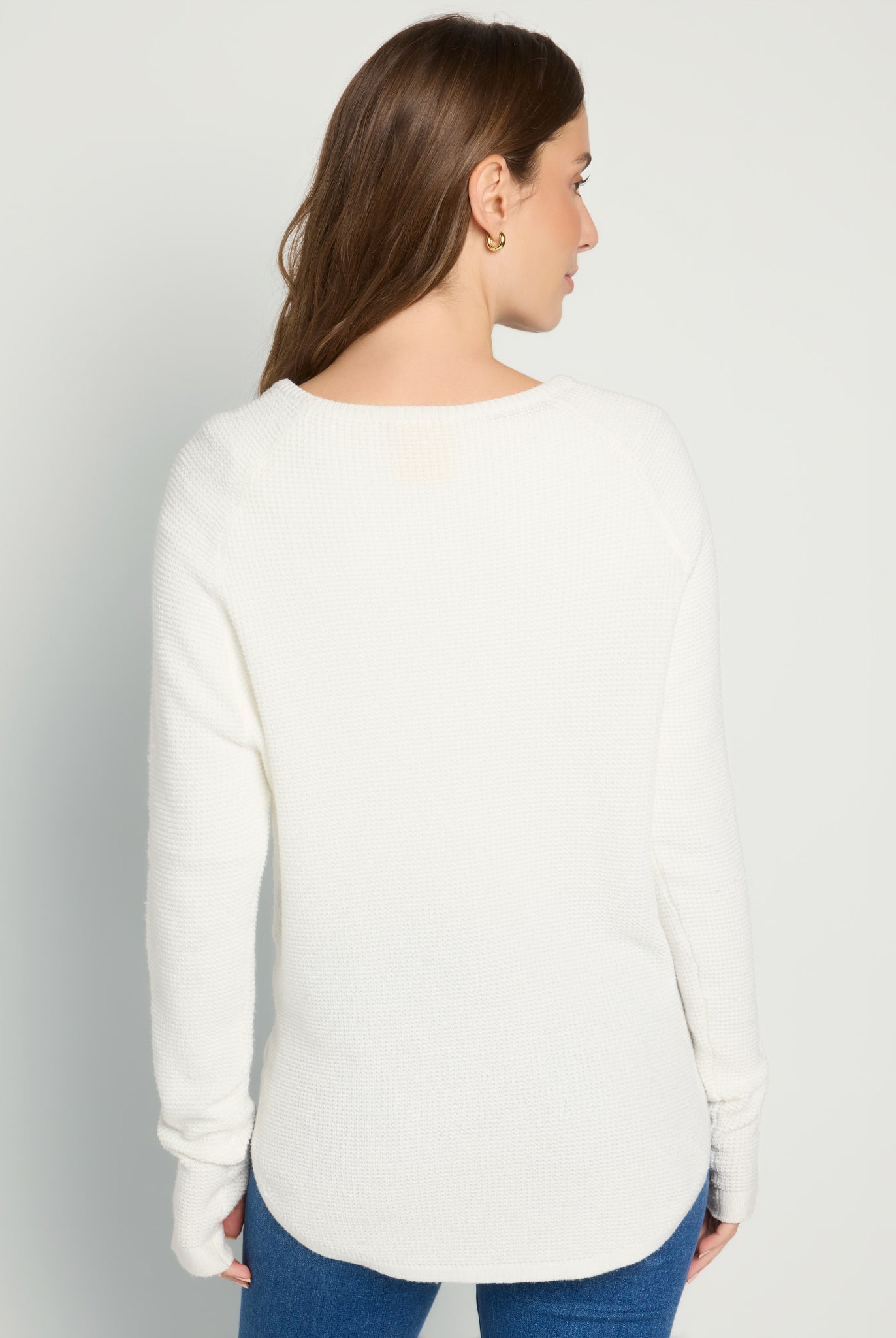 White $|& Herizon Wanderer Thumbhole Tunic - SOF Back