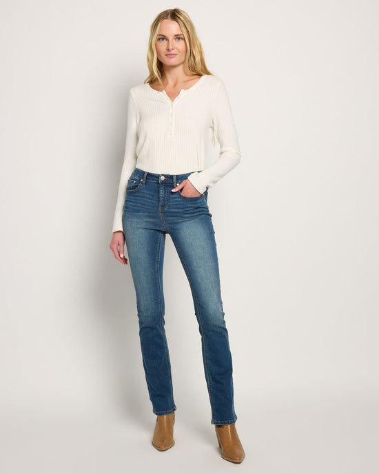 Dark Wash Blue $|& SEAS Mariah Bootcut Jeans - UGC On Fig