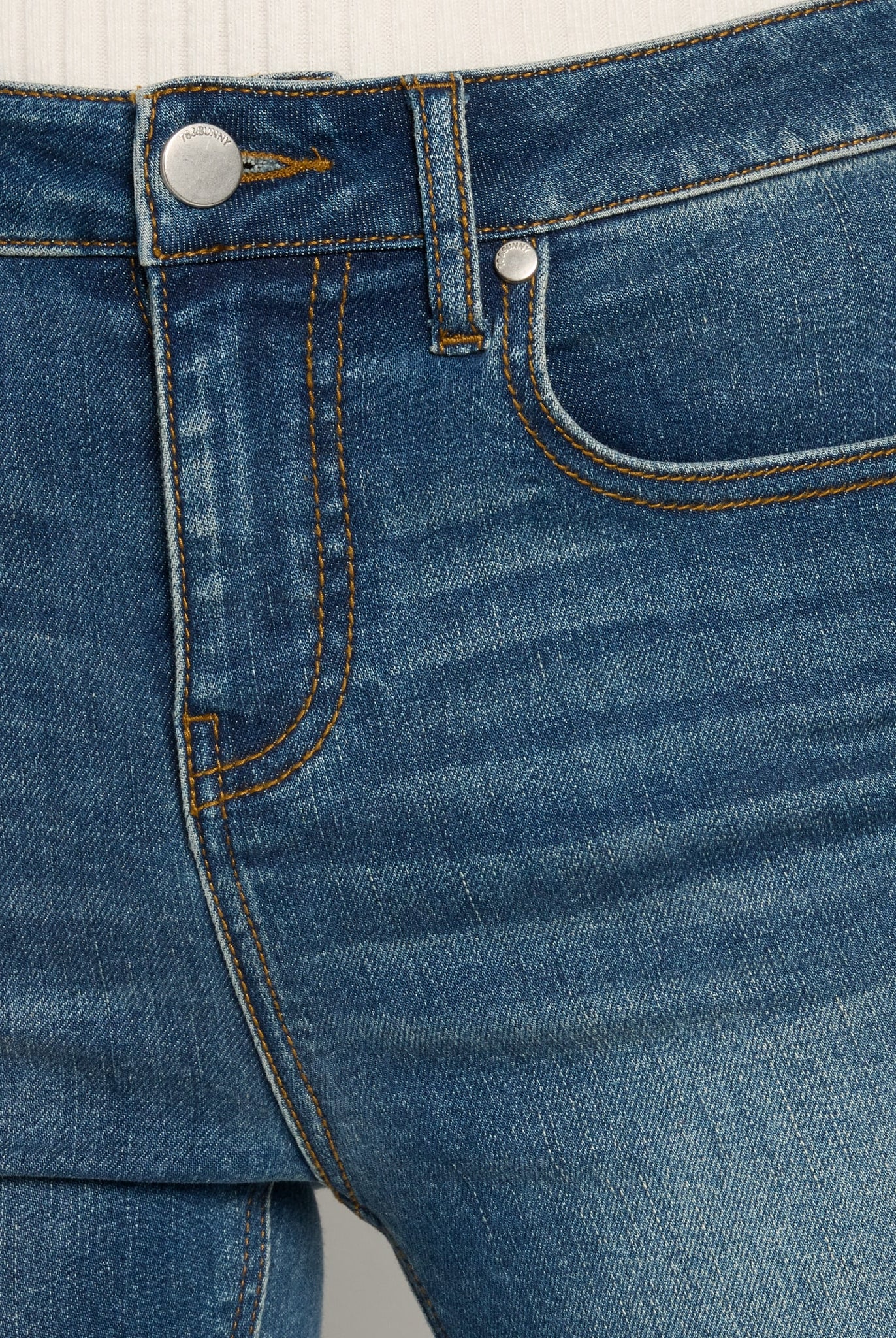 Dark Wash $|& SEAS Mariah Bootcut Jeans - SOF Full Front