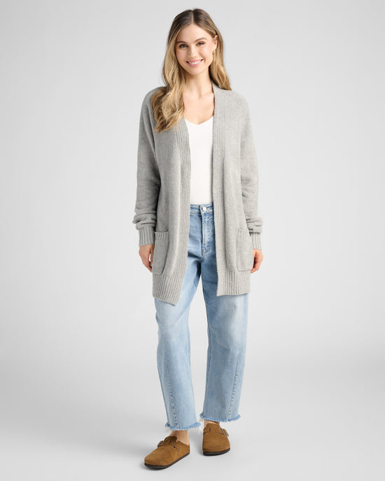 Grey $|& Herizon Campfire Cardigan - SOF Front