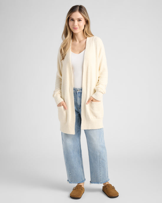 Cream $|& Herizon Campfire Cardigan - SOF Front
